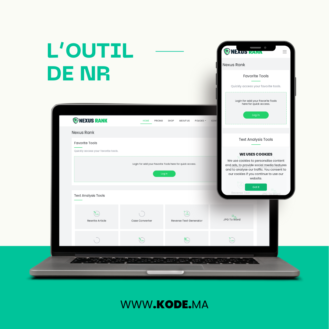 Page d'accueil — KODE — Votre succès en ode — 20/05/2024